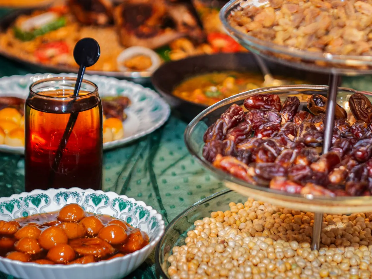 Festive family dining spread with traditional dishes (illustrative photo)