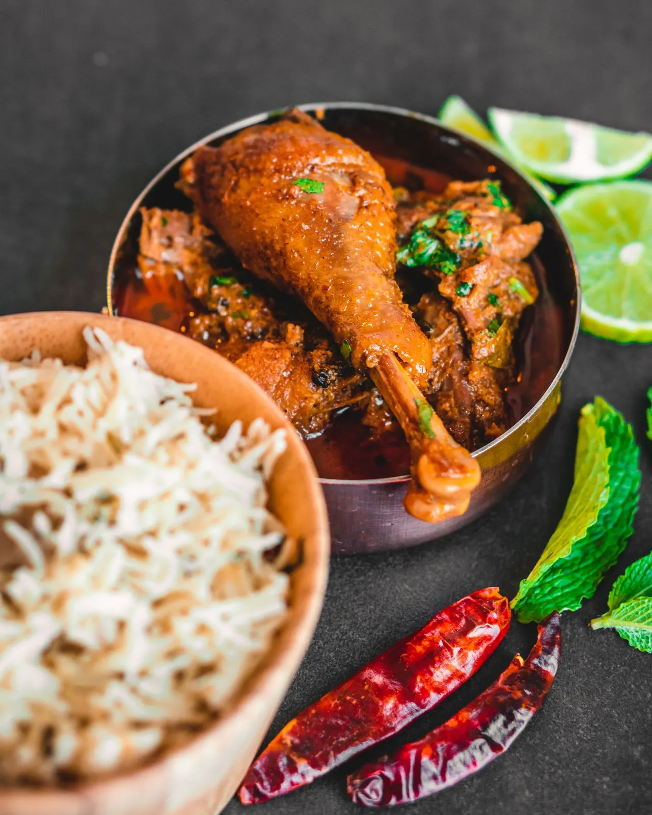 Chicken curry with rice for a festive feast (illustrative photo)